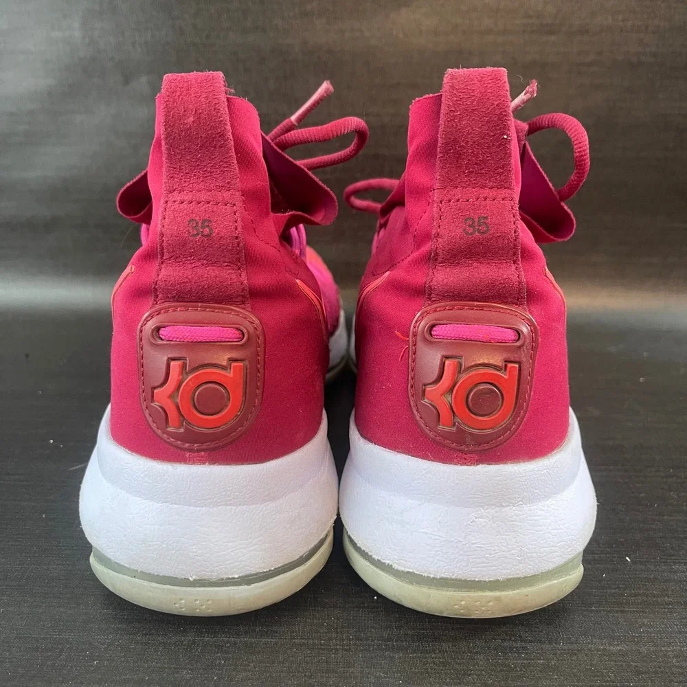Nike Zoom KD 9 Mens size 10.5 Basketball Athletic Running‎ Red Shoes 878637